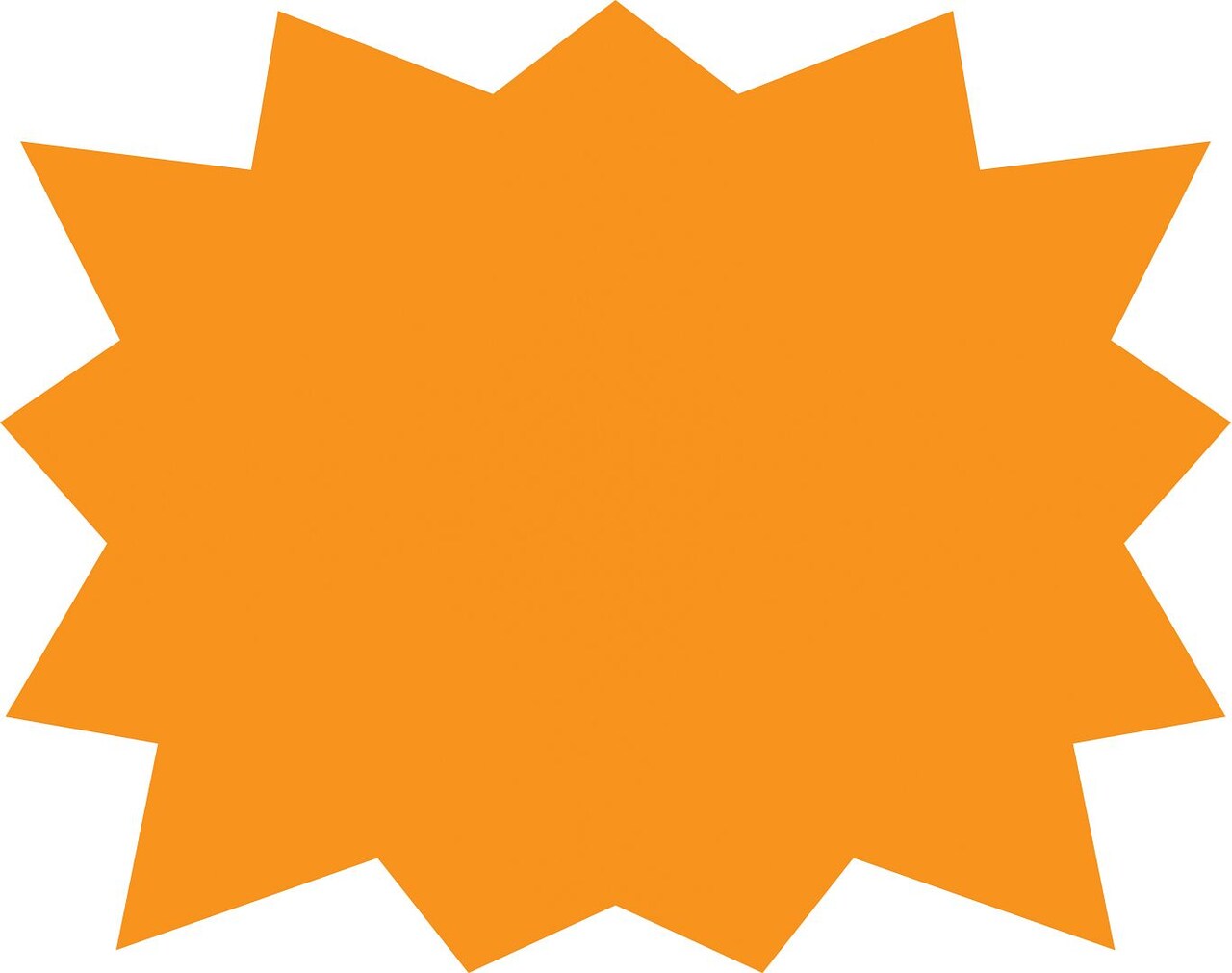 COSCO Burst Sign and Stake Kit, 15" x 19" Orange Corrugated Plastic Sign with Metal H-Stake, 1 set